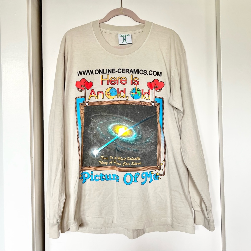 Online Ceramics ‘Here’s An Old Picture of Me’ Long Sleeve Crewneck Graphic Tee